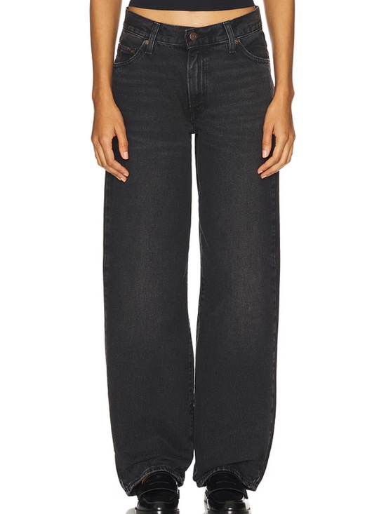 Denim - LEVI’S Dad Baggy Jeans in Black Wash size 26 90’s